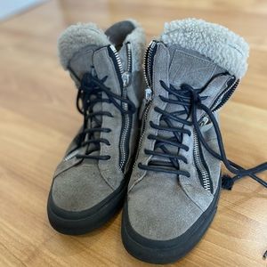 Giuseppe Zanotti Shearling Sneakers